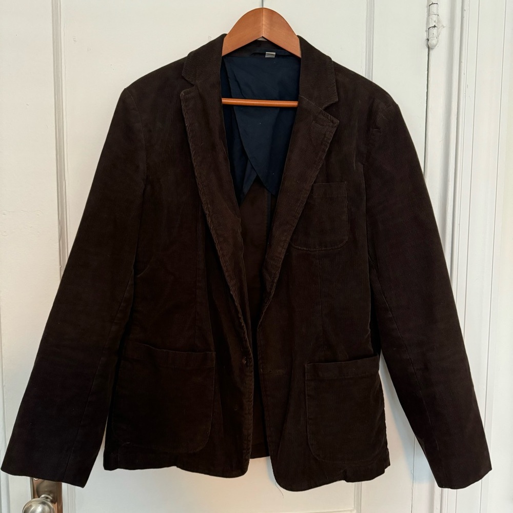 Corduroy Sports Jacket Size: M Color: Brown